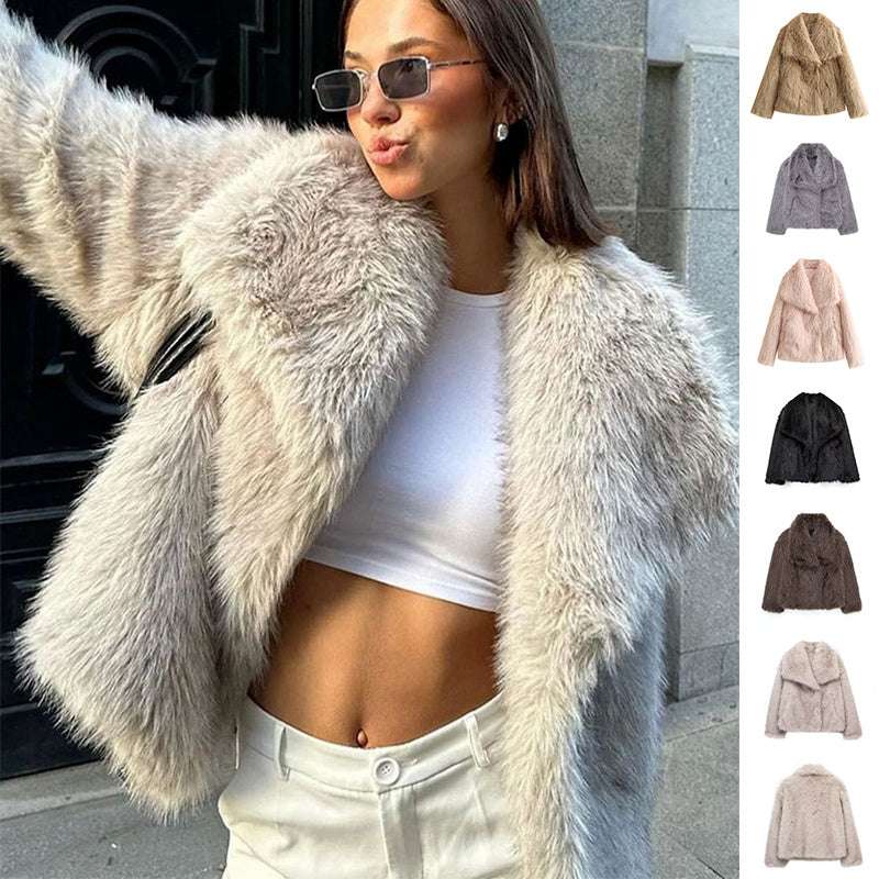 Fashion Plush Outwear Winter Plush Coat | Ectron Online