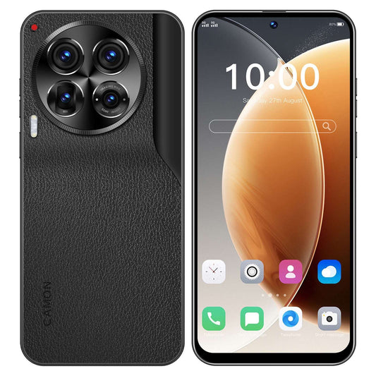 Front and back view of the 30 Pro smartphone in a sleek finish, showcasing the 6.5-inch infinity display and the multi-lens rear camera system.