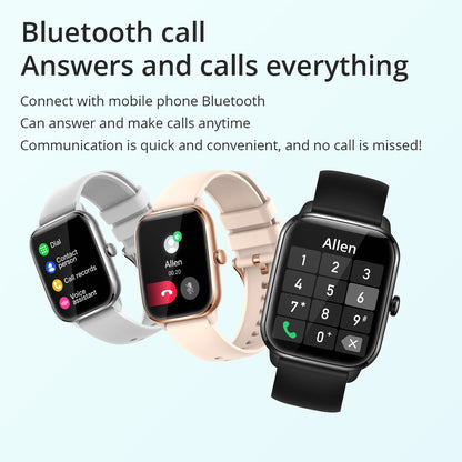 Full Screen Exercise Smartwatch - Heart Rate Meter & Music Playback Exercise Heart Rate Meter Step Talk Musi | Ectron Online