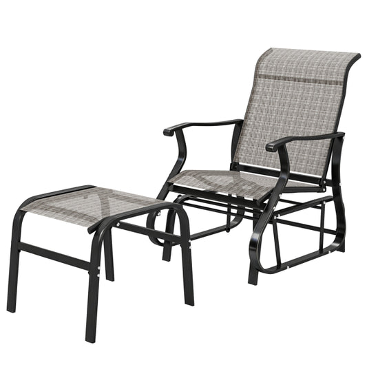 High-quality outdoor garden chair placed on a green lawn in a backyard setting