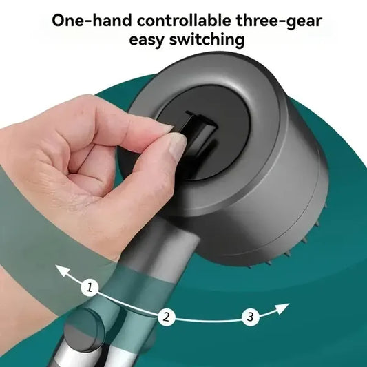 High Pressure Rain Shower Head - Luxury Wall-Mounted with 5 Filters