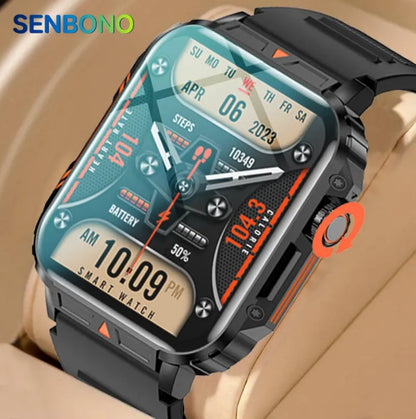 L81 Outdoor Sports Smartwatch - Big Battery & Bluetooth Call - Waterproof L81 Outdoor Sports Square Smartwatch Ans | Ectron Online