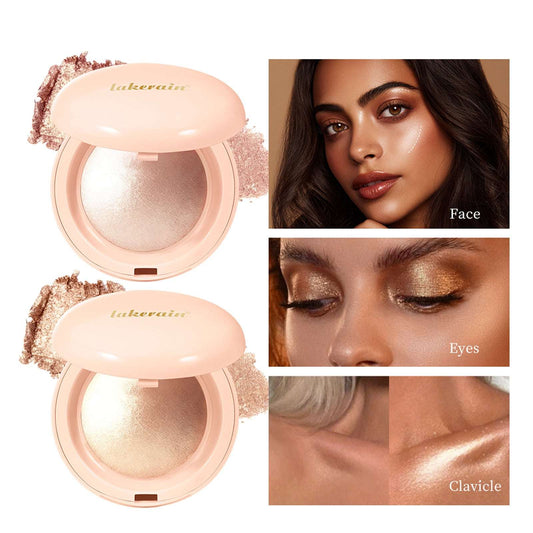 Lakerain Highlighter Powder, Three-dimensional Contour Matte Highlighter Powder