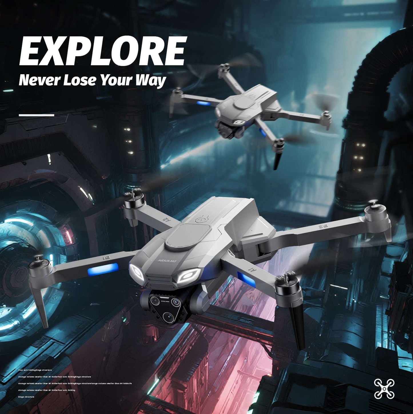 M7 GPS Drone with 4K HD Camera | Brushless Motor RC Quadcopter M7 GPS Drone With 4K Camera For Adults W | Ectron Online