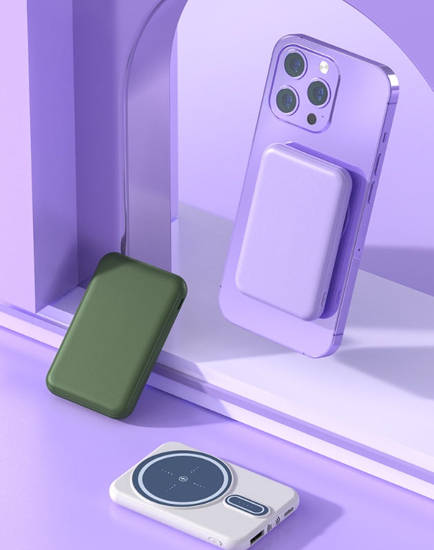 Magnetic Suction Wireless Charging Bank Mobile Power Supply