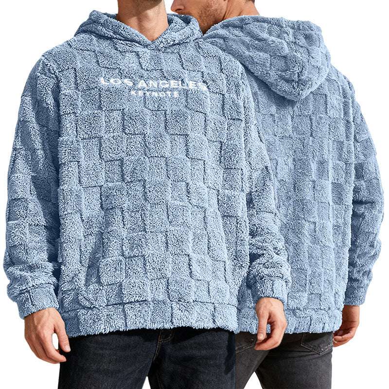 Men's Loose Fit Embroidered Hoodie Men's Hooded Embroidered Loose Leisure S | Ectron Online