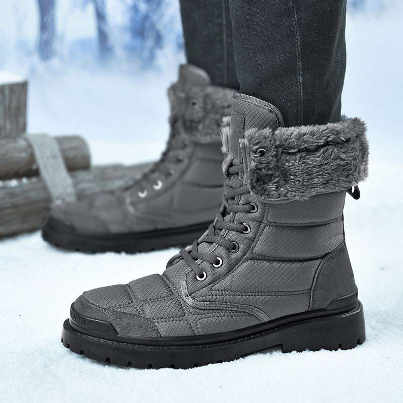 Men’s New Outdoor Plus Cotton High-Top Fashion Boots

