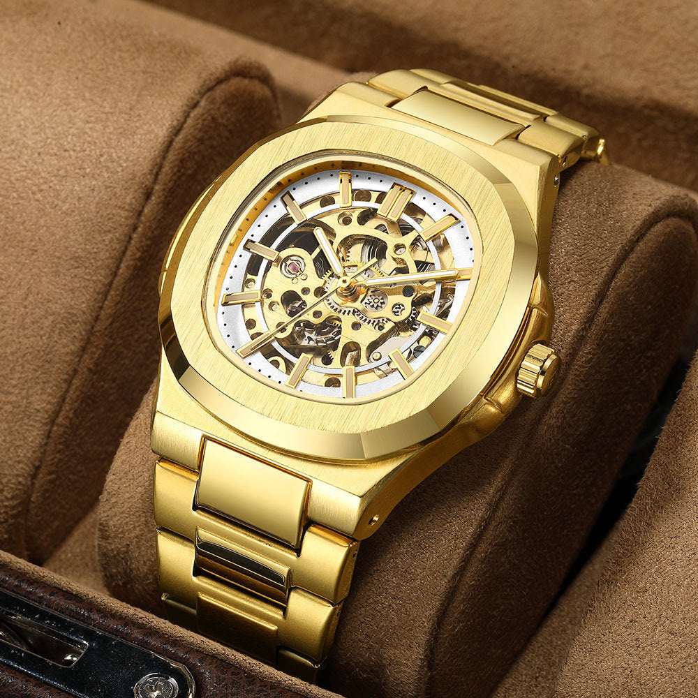 Men's Automatic Hollow Watch Mechanical Hollowing Automatic Business | Ectron Online