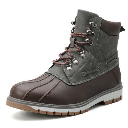Men’s British Style Martin Boots – Winter Warm & Durable

