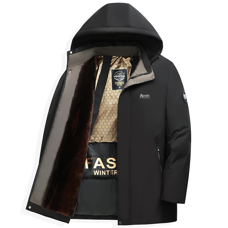 Men's Business Casual Cotton Padded Coat