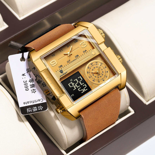 Men's Dual Display Quartz Watch