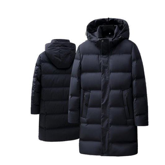 Men's Fashion Mid-Length Thick Down Jacket Coat