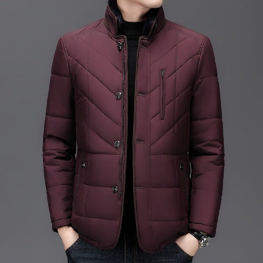 Men's High-End Short Cotton-Padded Coat - Winter Cold-Proof

