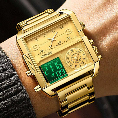 Men's Large Dial Sports Quartz Watch Men's Fashion Large Dial Multi-functiona | Ectron Online