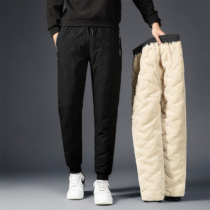 Men's Padded Cotton & Cashmere Trousers Men's Padded Cotton Trousers With Cashme | Ectron Online