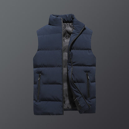 Men's Plus Size Thickened Cotton Vest Coat - Warm Padded Waistcoat Plus Size Cotton Clothes Vest Coat Men's | Ectron Online