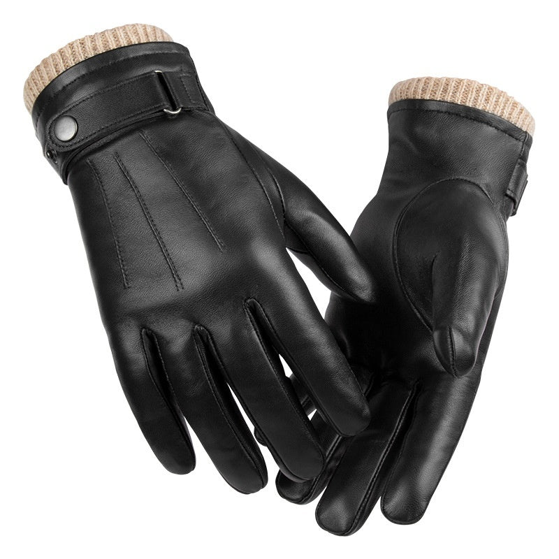 Men's Sheepskin Warm Gloves