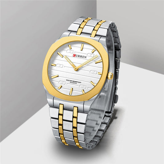 Men's Ultra-Thin Steel Watch Steel Watch Simple Calendar Large Dial U | Ectron Online
