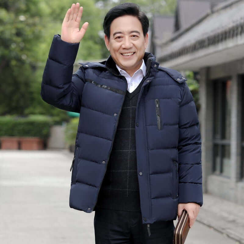Middle-Aged & Elderly Fleece Padded Winter Coat Winter Middle-aged And Elderly Fleece Pa | Ectron Online