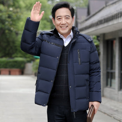 Middle-Aged & Elderly Fleece Padded Winter Coat