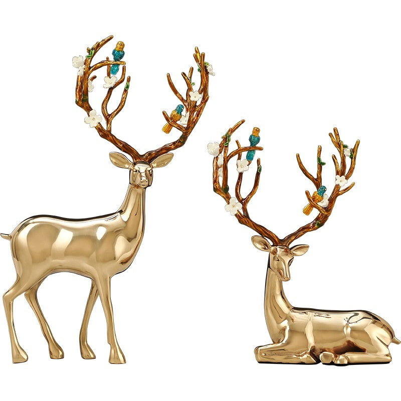 Modern Light Luxury Brass Deer