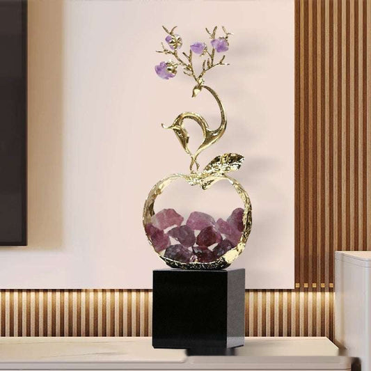 Modern Simple And Light Luxury Crystal Decoration Living Room Wine Cabinet Decoration