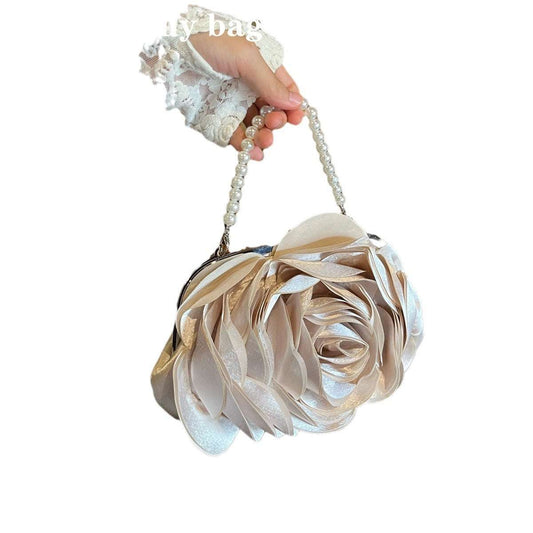 New Chinese Retro Dinner Bag Flower Clutch Women's Bag