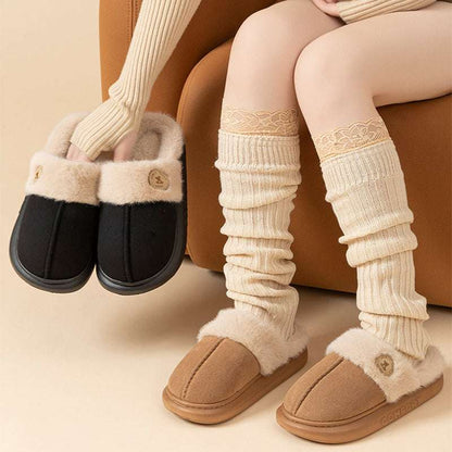 New Plush Winter Slippers – Thick-Soled Warm Shoes for All New Plush Slippers For Women Men Winter | Ectron Online