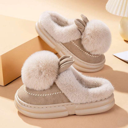 Thick Bottom Fleece-lined Warm Can Be Outdoor Fur Slippers Thick Bottom Fleece-lined Warm Can Be Ou | Ectron Online