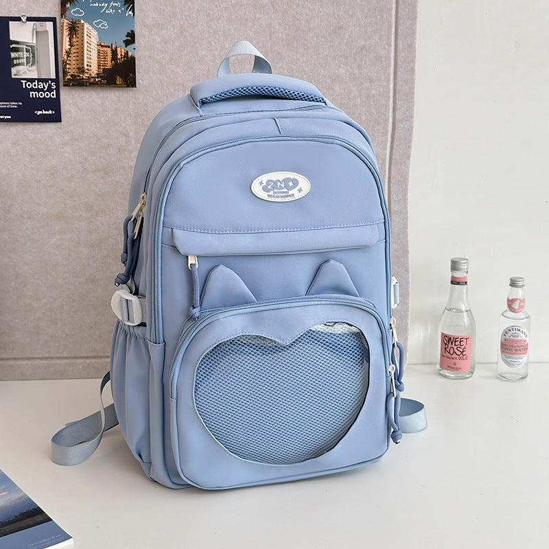 Large Capacity School Backpack for Girls – Breathable Nylon Large Capacity Backpack For Primary Scho | Ectron Online