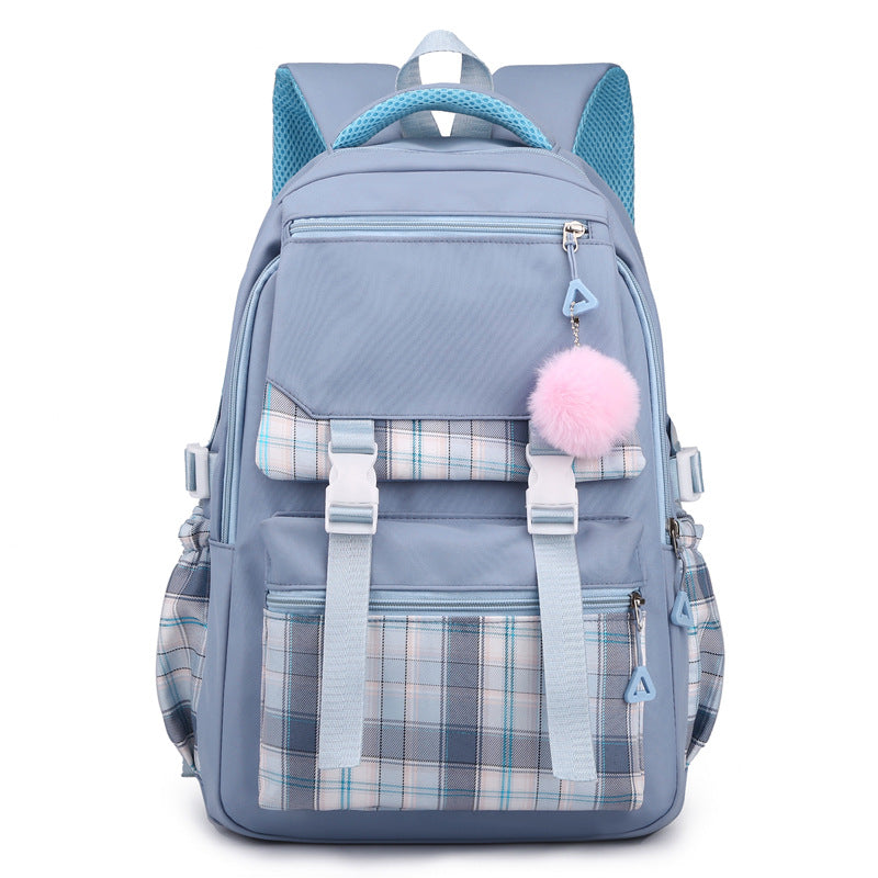 Women’s Laptop Backpack – Stylish & Waterproof Nylon Bag Women's Solid Color Simple Multi-layer C | Ectron Online
