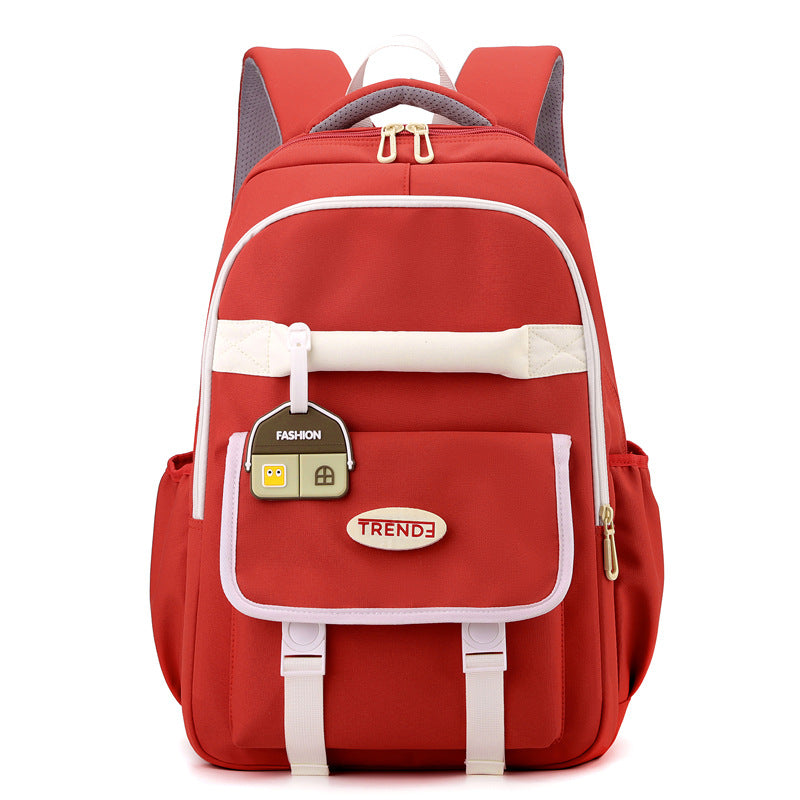 Girls' Preppy Multicolor Backpack – Stylish & Lightweight New Preppy Style Girls Casual Multicolor | Ectron Online