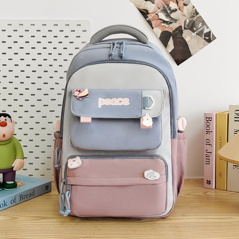 Women’s Lightweight Schoolbag – Spacious & Stylish Nylon Backpack Women's Large Capacity Lightweight Simpl | Ectron Online