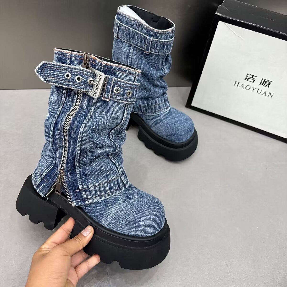 Martin Boots Denim - Motorcycle Boots Boots | Ectron Online