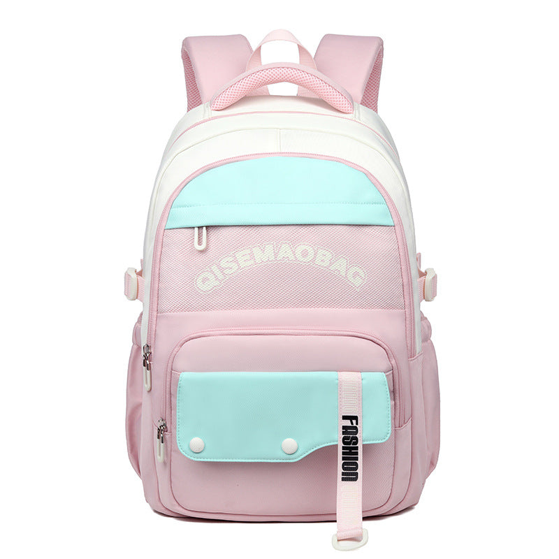 Color Contrast Travel Backpack – Stylish & Breathable Nylon Fashion Color Contrast Leisure Travel Ba | Ectron Online