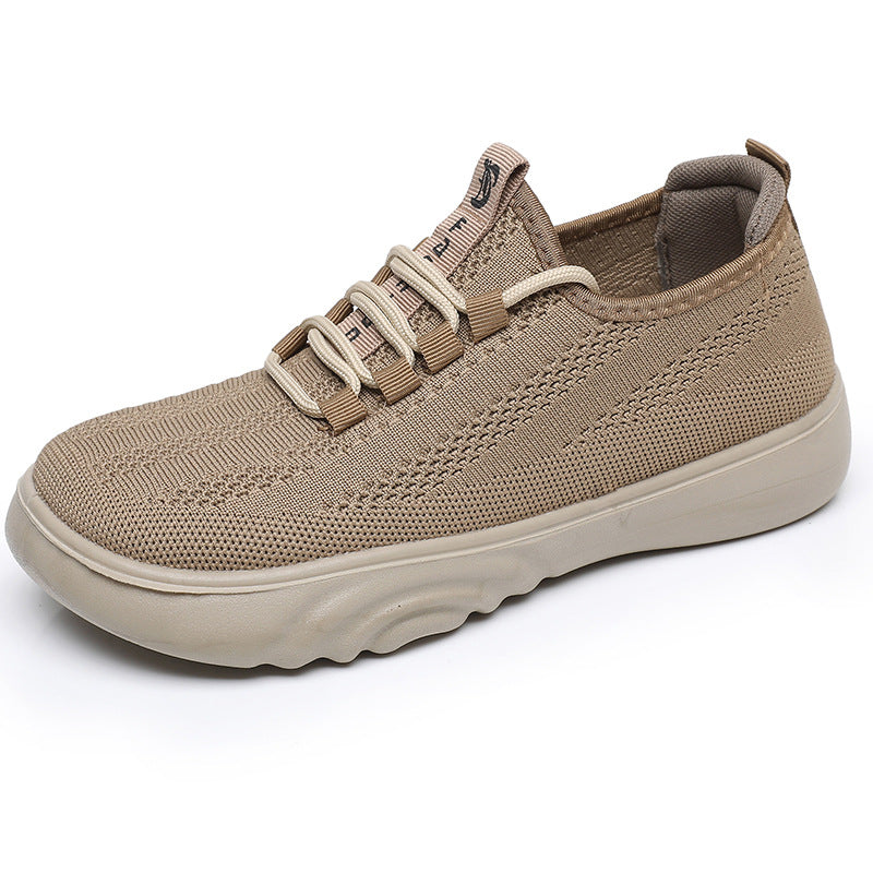 Old Beijing Cloth Shoes - Breathable Knit Casual Mom Pumps Mom Shoes | Ectron Online
