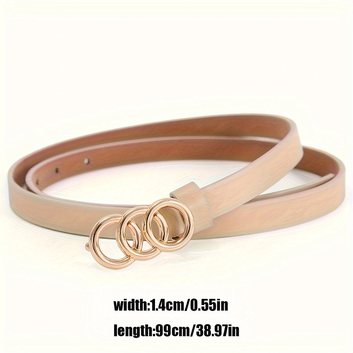 Women's Stylish Retro Minimalism 3-ring Thin Belt Women's Stylish Retro Minimalism 3-ring | Ectron Online