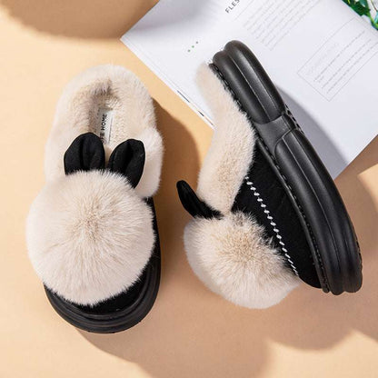 Thick Bottom Fleece-lined Warm Can Be Outdoor Fur Slippers Thick Bottom Fleece-lined Warm Can Be Ou | Ectron Online