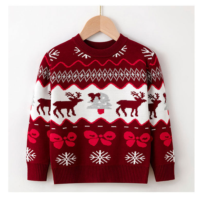 Kids' Christmas Deer Sweater Children's Christmas Deer Sweater Base P | Ectron Online