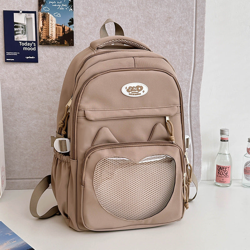 Large Capacity School Backpack for Girls – Breathable Nylon Large Capacity Backpack For Primary Scho | Ectron Online
