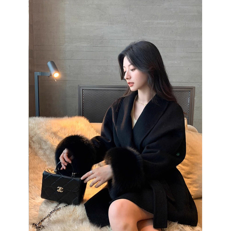 Women's Fox Fur Double-Sided Coat - Autumn/Winter Luxury Autumn And Winter Fox Fur Double-sided C | Ectron Online