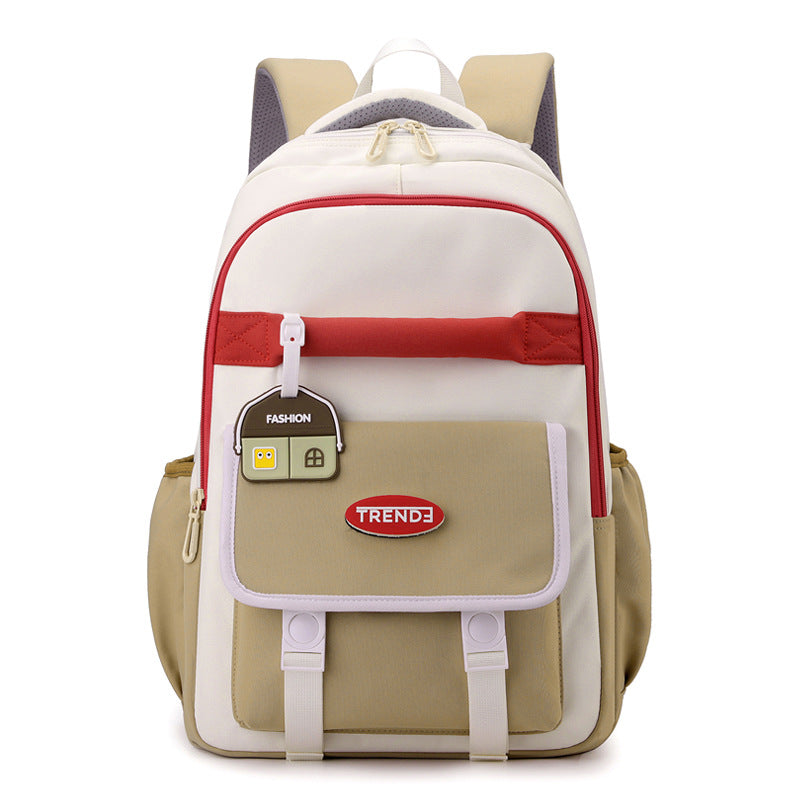 Girls' Preppy Multicolor Backpack – Stylish & Lightweight New Preppy Style Girls Casual Multicolor | Ectron Online