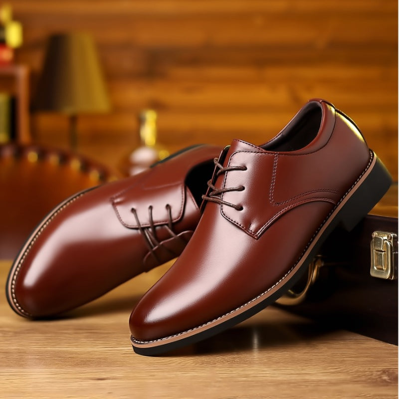 Men’s Plus Size Leather Shoes – Formal PU Oxford Style Plus Size Business Formal Wear Black Lea | Ectron Online