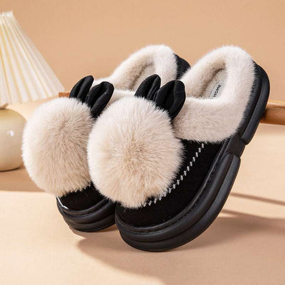 Thick Bottom Fleece-lined Warm Can Be Outdoor Fur Slippers Thick Bottom Fleece-lined Warm Can Be Ou | Ectron Online