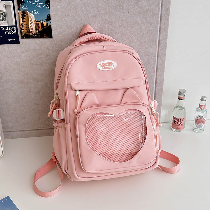 Large Capacity School Backpack for Girls – Breathable Nylon Large Capacity Backpack For Primary Scho | Ectron Online