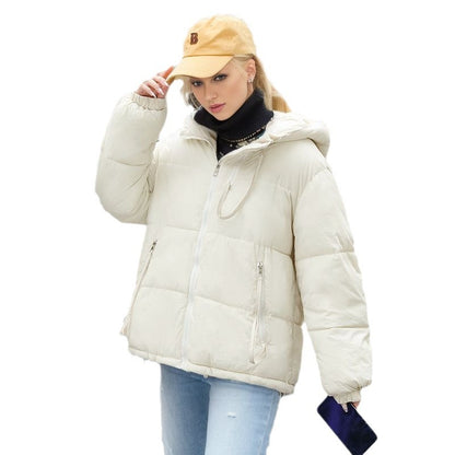 Short Hood Small Thick Fashion Cotton-padded Coat