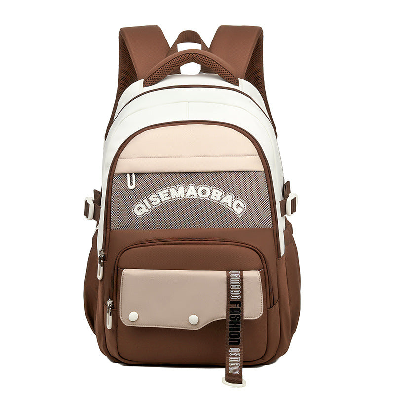 Color Contrast Travel Backpack – Stylish & Breathable Nylon Fashion Color Contrast Leisure Travel Ba | Ectron Online