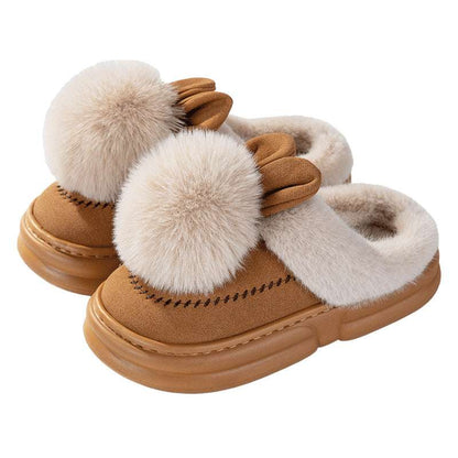 Thick Bottom Fleece-lined Warm Can Be Outdoor Fur Slippers Thick Bottom Fleece-lined Warm Can Be Ou | Ectron Online