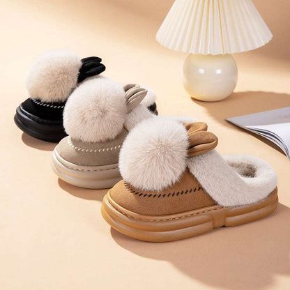 Thick Bottom Fleece-lined Warm Can Be Outdoor Fur Slippers Thick Bottom Fleece-lined Warm Can Be Ou | Ectron Online