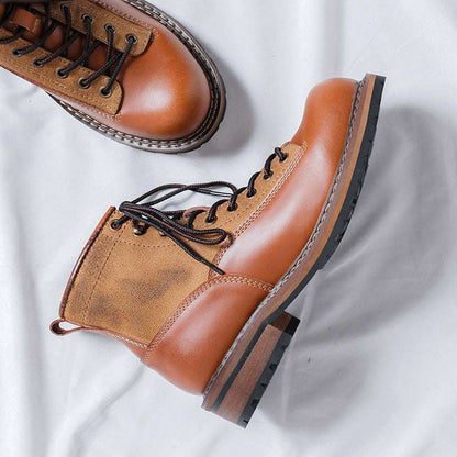 Martin Boots Men's Tooling Platform Leather Boots